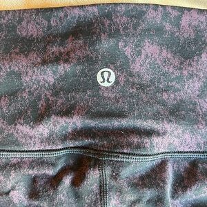 Lululemon leggings purple and black